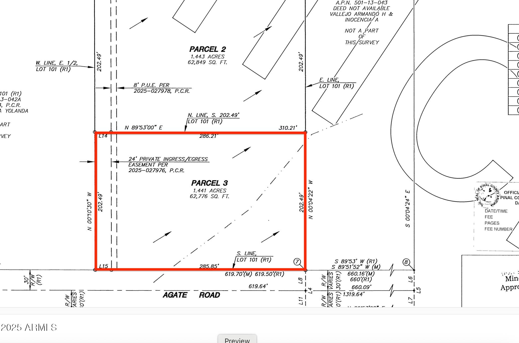 0 W agate Road E 1/2 Lot 101