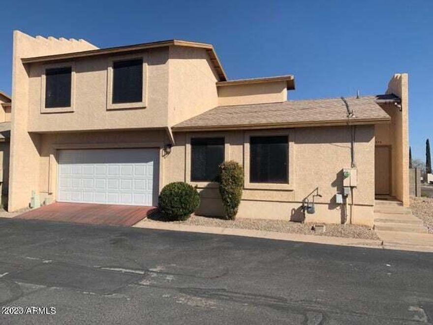 BACK ON THE MARKET DUE TO NO FAULT OF SELLER!!  Do not miss out on this beautifully redone town home! Home is close to schools, shopping and minutes from Fort Huachuca. Almost everything in this home is brand new! New Carpet in all bedrooms and hall, hardware on all doors and cabinets, new granite countertops in kitchen and both bathrooms, freshly painted, new kitchen sink and faucet, new gas stove, new washer and dryer! Back yard has 15 tons of brand new rock plus beautiful planter boxes. All new light fixtures and ceiling fans throughout the house.