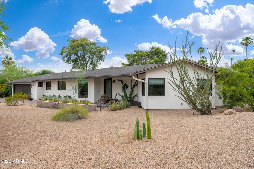 Nestled in the highly sought-after Marion Estates neighborhood, this charming 3-bedroom, 2.5-bath ranch-style home has been thoughtfully updated and is truly move-in ready, all within the acclaimed Hopi School District.
Designed for comfort and everyday convenience, the home offers a functional floor plan filled with natural light. A versatile den off the living room provides the perfect space for a home office, playroom, or flex area, while the spacious two-car garage includes additional storage.
Interior finishes are neutral and modern, creating a clean, cohesive feel throughout. Recent updates include a newer HVAC system and upgraded plumbing & sewer line, adding peace of mind and long-term value. The layout suits a variety of lifestyles--whether you're seeking a full-time residence, a lock-and-leave home, or a seasonal retreat.
Enjoy easy outdoor living with a low-maintenance yard. The front features desert landscaping with mature plants, while the backyard offers turf for effortless upkeep and year-round enjoyment.
Ideally located in the heart of Phoenix, this home is just minutes from destinations such as The Global Ambassador, The Village at Arcadia, and AJ's Fine Foods. Nearby dining favorites include The Henry, Wally's, and Buck & Rider. With Phoenix Sky Harbor International Airport only 15 minutes away, the location offers unmatched convenience.
This is a rare opportunity to own a move in ready home in one of Phoenix's most desirable neighborhoods.