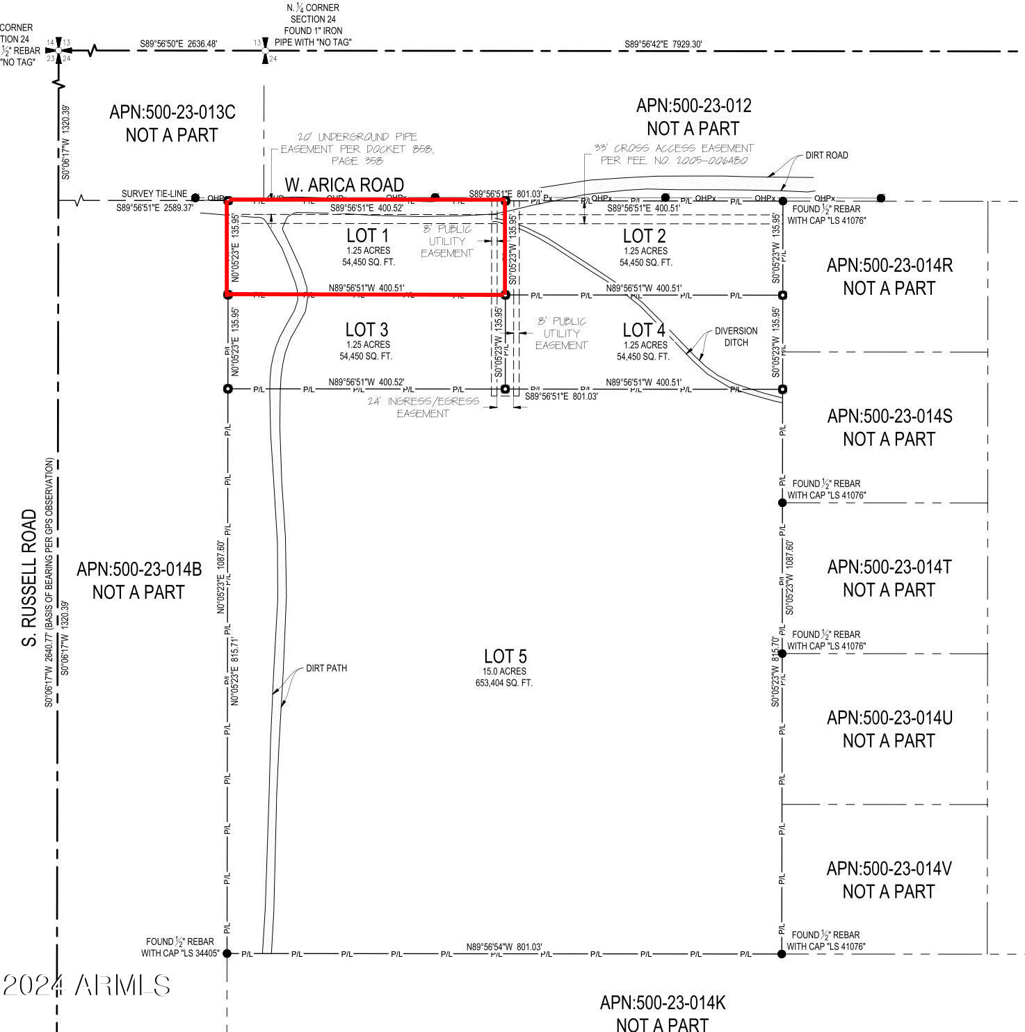LOT 1 W ARICA (NO ADDRESS) Road 1