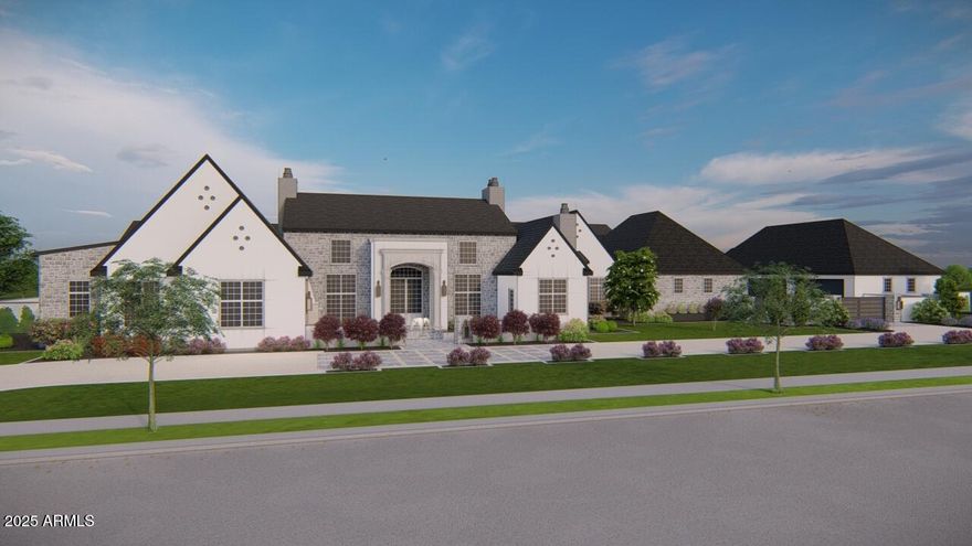 Home Under Construction, completed through frame stage and ready for your finishing touch! The home starts in the center with a high-pitched roof and custom multi-pane Arcadia windows. The beautiful entry provides privacy and separation from the main living areas which include State-of-the-art gourmet kitchen, cozy breakfast room with fireplace and expansive great room. Shhhh!.. a secret door provides access to hidden holiday storage. Next, follow the glass wall of Gallery windows to the South wing which hosts the home-theater, two ensuite bedrooms and stairway to the upstairs Guest Quarters. A comfortable living room, kitchenette, oversized bedroom, large spa-like bath and laundry are offered upstairs for your guests. The North wing of the home boasts the spacious owners retreat, dual offices, and two flex rooms that could become hobby, exercise, or additional bedrooms.

The plan also features, a pet spa- complete with doggie door access to secluded pet yard. As well as a giant walk-in pantry and oversized downstairs laundry. 

The home's spacious, 4-car garage with direct access, and detached 6 car garage, with additional lift capabilities and workshop, is perfect for car enthusiasts...or ample space to store all the toys! The nearly 2-acre lot is ready for your imagination, waiting for your pool, outdoor kitchen and sport court. Plus enjoy fresh squeezed juice for breakfast from the grove in your backyard. 

The gated Hollows community offers the exclusivity of high-end living with the perfect location between Gilbert and Queen Creek, including the tax benefits of a county island. Plus, A rated Chandler schools. 

As with all European Manor Homes, a name is given. This property "Long Grove" took its name from the grove of citrus trees that originally occupied the land. The architectural idea for the Long Grove House began with a country estate that with new generations, additions, and time, evolved to the present. Combining elements of traditional East Coast and Northern European design along with modern-living aesthetic. The Long Grove house is truly unique.