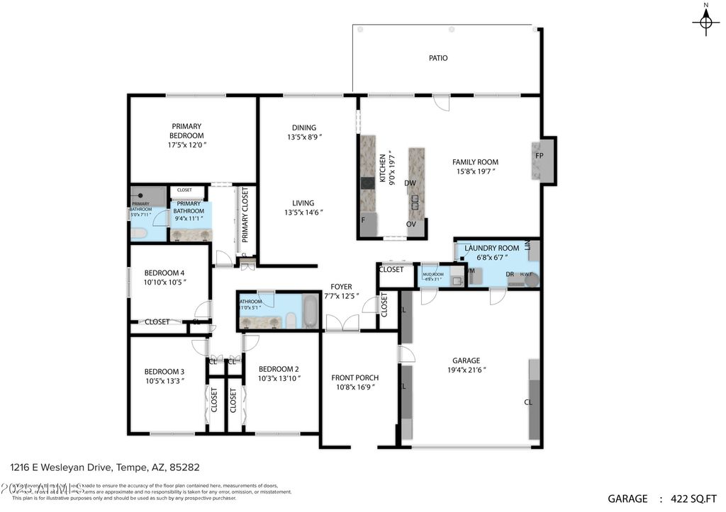 Photo of 1216 E Wesleyan Drive, Tempe, AZ 85282 (MLS # 6907396)