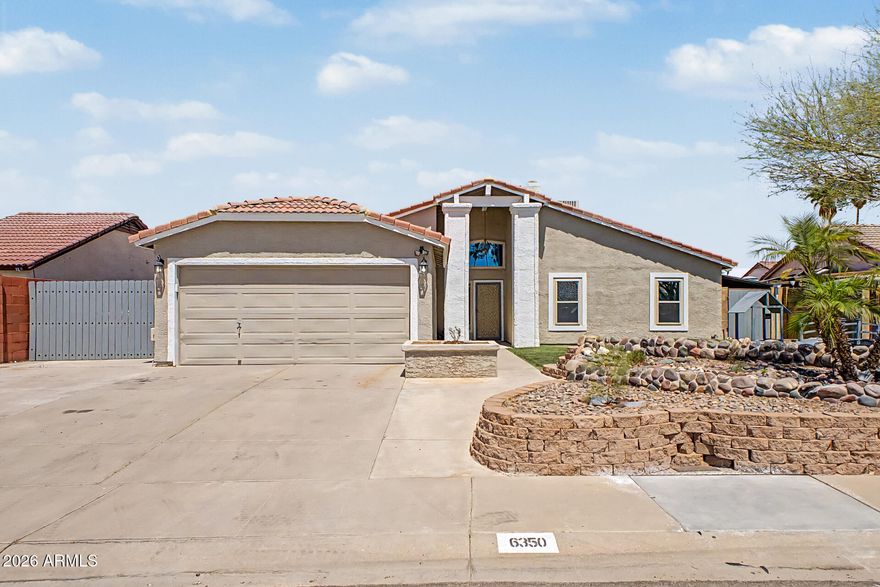 We are excited to share this property ideally located just minutes from GCC, historic Sahuaro Ranch Park, the AZ Cardinals Stadium, and the Westgate Entertainment District. This home offers both convenience and activities for everyone. Recent improvements include bathroom tub/shower replacements (2026), new double-hung windows (2024)--both with lifetime warranties--and an HVAC replacement in 2020. Features include fresh interior and exterior paint, new luxury vinyl plank (LVP) flooring, travertine tile in main living areas, new landscaping in the front and back, and a fully resurfaced pool with a rebuilt pump (2026). There is also a side RV gate with parking for an RV or boat and no HOA--a unique opportunity in the heart of Glendale!
