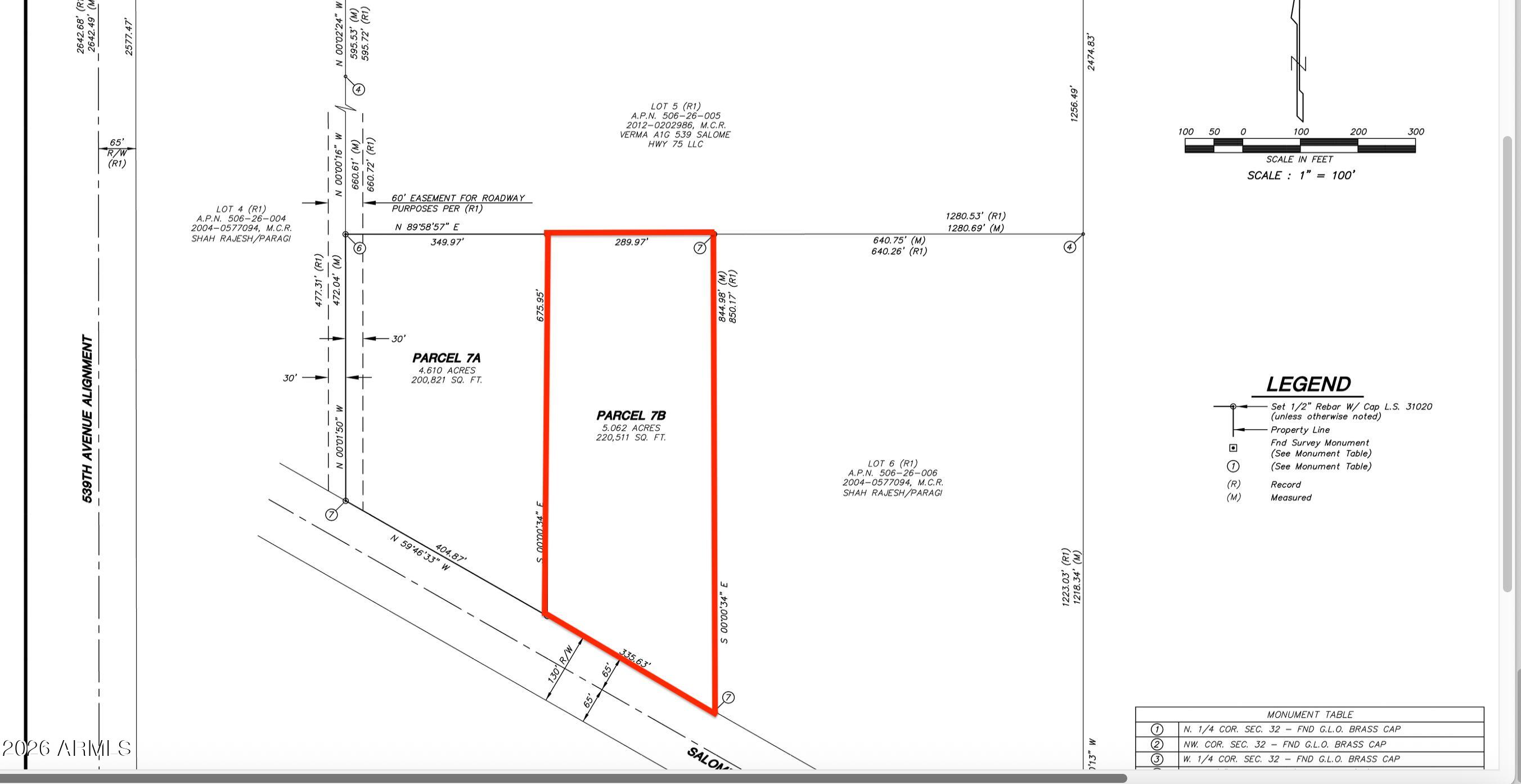 0 W Salome Highway 7B (portion of Lot 7
