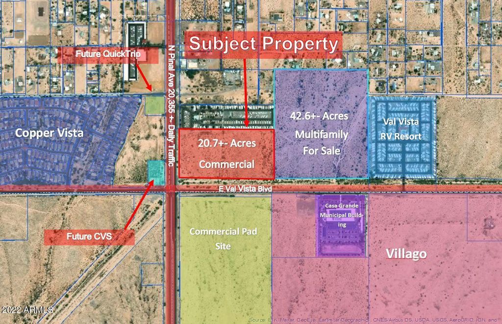 Photo of Nec Pinal Ave &amp; E Val Vista Blvd #-, Casa Grande, AZ 85122 (MLS # 6893358)