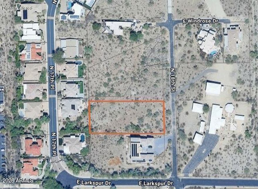 2 lots side by side. Come build your dream property in the heart of North Phoenix.   Both lots nearly a full acre.  Don't miss out on this opportunity.