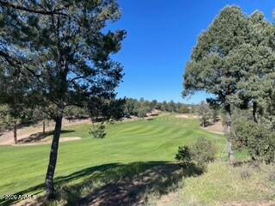 This spectacular 1+ acre golf course homesite offers an expansive view of the fairway from tee box to green on the 3rd hole at the distinguished Rim Golf Club. Perched on a gentle hill above the golf course, the magnificent beauty of the surrounding area unfolds. From your dream home you will have a panoramic view of the Mogollon Rim and Tonto National Forest, as well as the sensational peaks of the Granite Dells. With over 400' of golf course frontage, the large site and generous building envelope will accommodate a single or multilevel home. Preliminary building plans have been developed and are available for review.  Situated at 5000', the Rim Golf Club pairs a championship mountain course with an exclusive, private and guard-gated residential community. Social or golf membership at The Rim includes access to amenities at both The Rim Golf Club and Chaparral Pines Golf Club. Fine dining at either Clubhouse restaurant, multiple pools, spa and fitness centers and a full calendar of social events awaits. Come explore what Payson has to offer with its small town atmosphere, clean air, Rim Country hiking and lakes, beautiful scenery, cooler summer temperatures and year-round golf.