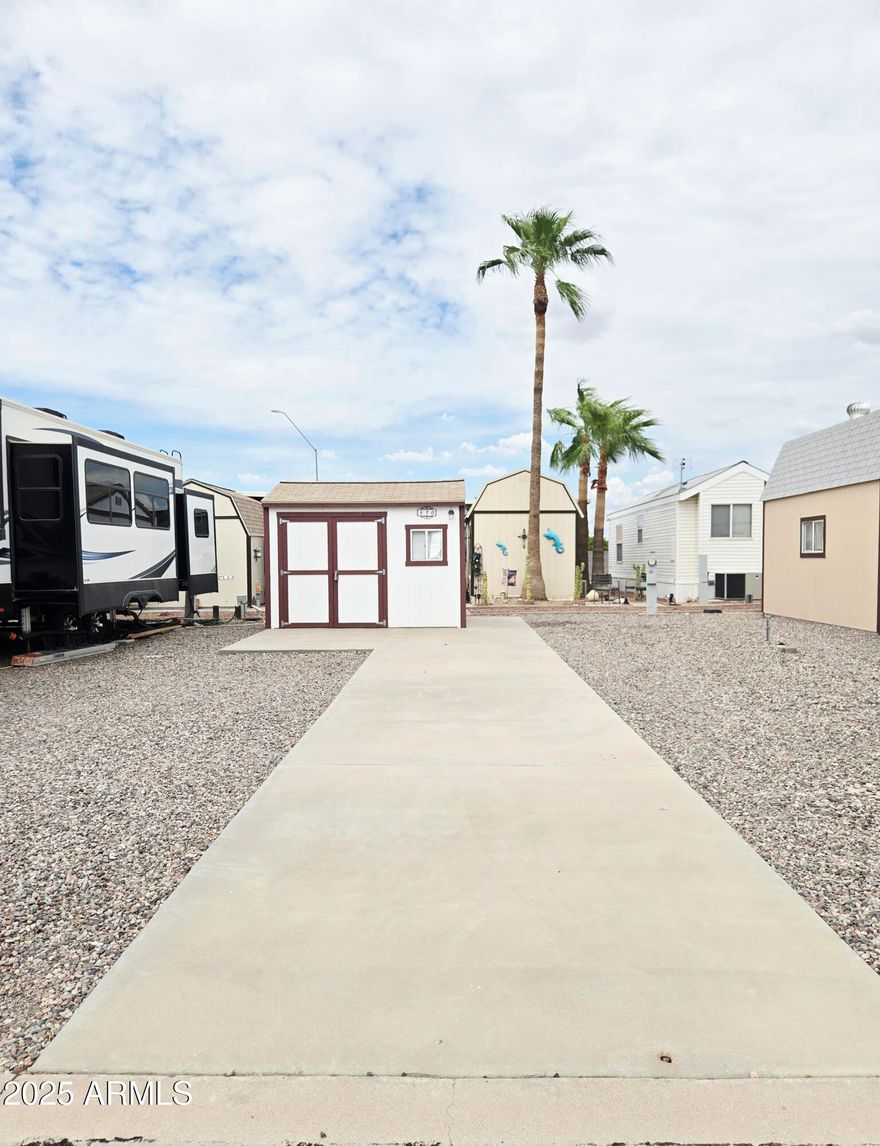Enjoy the Arizona sunshine from your ''OWN'' lot in the desirable, Tierra Del Sol PARK MODEL/RV Resort in the beautiful quaint town of Florence, Az. Enjoy the flexibility of RV living in a  55+ resort atmosphere, well-maintained grounds, desert landscaping, and community amenities just steps away. Whether you're looking to park your RV, set up a seasonal getaway, smart investment or build your ideal desert retreat, this property provides the space and freedom to make it your own. Perfect for snowbirds or full-time residents who want to enjoy the Arizona lifestyle at its best!
This spacious lot provides convenient access to resort-style amenities including a clubhouse, pool, spa and within minutes, a fitness center and pickleball courts as well as community events Unlike many developments, this community is not gated, giving you easy access and a welcoming neighborhood feel.
The scenic town of Florence offers, shopping, dining and local attractions, not to mention the stunning, picturesque mountains that surround. Monte, Morello, Ceceri, Della Calvana mountains and the beautiful distance mountains, Chianti, Apennine and the Apuan Alps. 
Take advantage of this affordable Arizona lifestyle and secure your spot in the heart of Florence today!