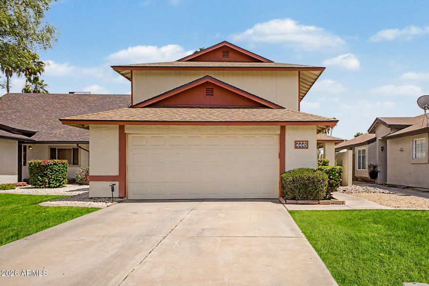 This is the kind of home that just feels right the moment you walk in. With soaring vaulted ceilings and an open, inviting layout, the main living space is filled with natural light and designed for both everyday living and easy entertaining.

The kitchen features granite countertops and custom cabinetry, flowing seamlessly into the cozy great room with a fireplace--perfect for relaxing nights or hosting friends. The primary suite is thoughtfully located downstairs, offering privacy and a beautifully updated shower, while upstairs you'll find two additional bedrooms and a versatile loft ideal for a home office, movie space, or playroom. Step outside to a private patio space ready for your personal touch--morning coffee, evening unwind, or weekend gatherings or spend time in the sun at the community pool. 

And the peace of mind? A new roof in 2024.

Located near shopping, dining, and quick freeway access, this home combines comfort, functionality, and convenience in all the right ways.

Come see why this one stands out.