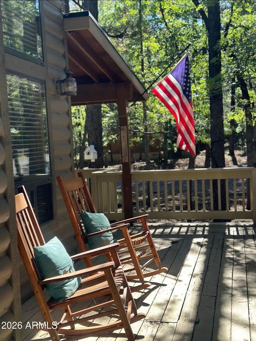 A beautiful FULLY FURNISHED cabin in the tall pines W/HOTTUB. When the Southern Arizona heat becomes too much, escape to your own private heaven on earth with summer temps in the 80s! This year-around home can keep you toasty warm with the gas fireplace in the snowy months or cool from the Arizona heat in the summer. Surrounded by the natural playground which provides endless opportunities for all of your favorite outdoor activities such as skiing, fishing, hiking, kayaking, golf and more! This home is your private retreat! NO HOA! Best location in Lakeside-Pinetop area with Charlie Clarks and the Den just down the block and only 30 minutes to Sunrise Ski Resort. Pinetop is a hidden gem with endless activities year around. This home is a successful AirBnb and the perfect family escape.