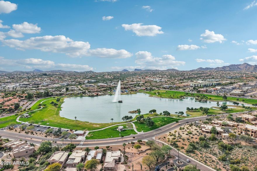 Highly upgraded 3-bedroom, 2.5-bath townhome offering approximately 1,800 sq ft in the heart of Fountain Hills .This beautifully maintained home features a desirable primary suite on the first floor, an open-concept floor plan, and soaring high ceilings that create a bright and spacious feel throughout.

The upgraded kitchen and living areas flow seamlessly to an entertainer's backyard showcasing breathtaking views of the world-famous Fountain. Perfect for relaxing evenings or hosting guests, the outdoor space is truly a standout feature.

Additional highlights include a 2-car garage. Ideally located just minutes from downtown , you'll enjoy excellent shopping, dining, and easy access to Fountain Park with endless activities. NO RENTAL RESTRICTIONS