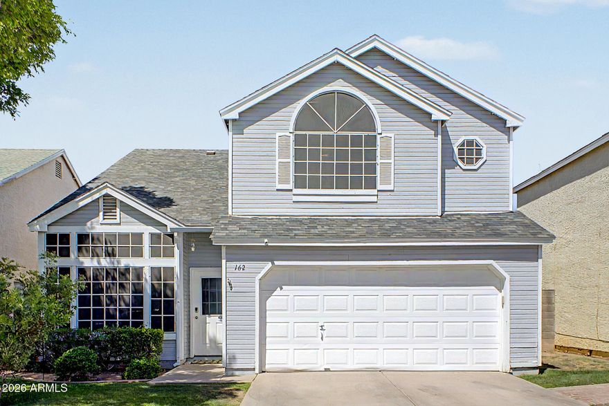 This beautifully updated home truly has it all! The stylish kitchen features Shaker-style white cabinetry, granite countertops, a spacious island, and stainless steel appliances--perfect for both everyday living and entertaining. Granite surfaces continue into the bathrooms, adding a touch of elegance throughout. The primary suite offers a custom shower surround, while additional highlights include an indoor laundry room, ceiling fans in all bedrooms, custom railing, and window blinds throughout. Major upgrades provide peace of mind, including new tile flooring (2016) and a new roof (2018), new HVAC system (2020). Ideally situated on a lot just steps from the community pool, this home combines comfort, style, and convenience. Don't miss your opportunity to make this exceptional home yours!