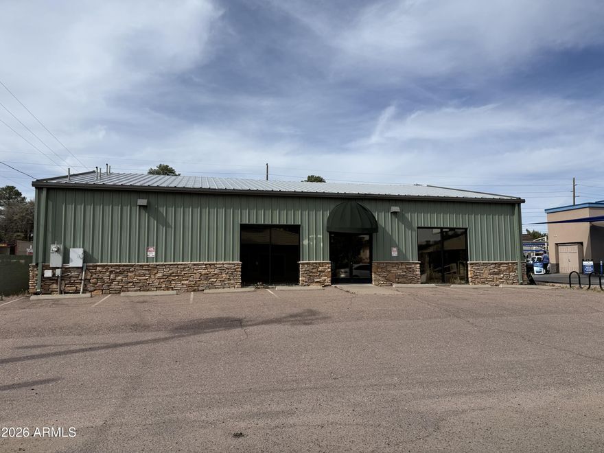 Large open area for manufacturing/warehouse operations.  Office, breakroom (no water) and a bathroom on the West side.  Opens to Ash Street and to the parking lot on the South of the building.