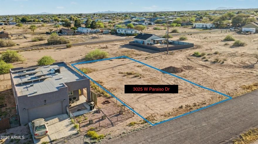 This spacious lot offers the perfect blend of privacy and convenience, ideally located just off the I-10 for quick access to shopping, dining, and everyday essentials. Enjoy peaceful desert living with wide-open space and no immediate neighbors, giving you the freedom to design and build your dream home exactly how you envision it. Utilities are already available at the lot line, making your build even more seamless.