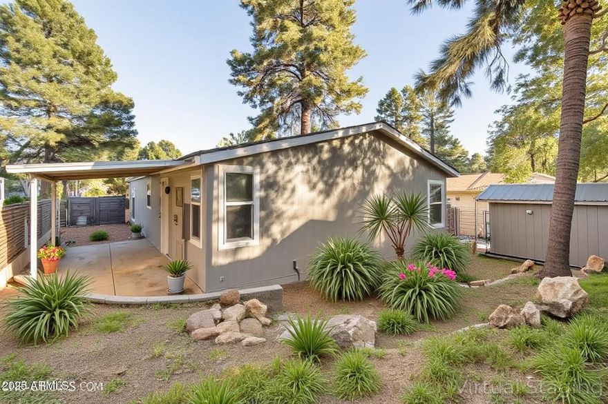 Like New and Move-In Ready!
Welcome to this beautifully remodeled home in one of East Flagstaff's most convenient locations. Featuring 3 bedrooms, 2 bathrooms, and 1,708 square feet of modern living space, this home offers a versatile layout that's perfect as a primary residence, second home, or investment opportunity.Step inside to discover an open and inviting floor plan with luxury vinyl plank flooring throughout. The upgraded kitchen showcases newer cabinetry, stylish countertops, and newer stainless-steel appliances, all designed to make daily living effortless. Updated windows and siding bring in plenty of natural light while improving energy efficiency.Enjoy outdoor living on a fully improved lot with extensive paver work, a storage shed for your gear, and a newer roof (installed approximately 3 years ago) providing peace of mind for years to come.Ideally located near schools, hiking and biking trails, Flagstaff Mall, restaurants, and entertainment, this home offers convenience and value with no HOA and no rental restrictions a rare find in today's market.Come experience a move-in-ready home that blends modern upgrades with location and flexibility!

-James Hardi siding
-2x6 stud walls 16" OC exterior-Zone lll R-50 insulation in the ceiling. R-22 in floors and R-19 in walls
-Programmable thermostat-3/4" floor decking-Vinyl windows
-2 skylights
-New carpet, wood plank flooring-spc stone polymer composite 20mil thick
-200 AMP Electrical
-Recessed lighting
-New roof installed 2021

OWNER WILL FINANCE WITH ACCEPTABLE OFFER.