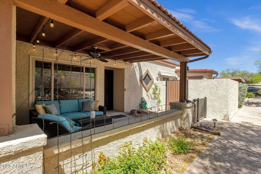 Discover effortless living in this beautifully remodeled single-level gem in the heart of Fountain Hills! Enjoy the privacy of a charming end-unit with no neighbors above or below, offering peace and quiet in a well-maintained community. Nearly every inch of this home has been thoughtfully upgraded—from the new dual-pane windows and slider, to the new AC, water heater, and electrical panel—all the major systems have been replaced for modern comfort.

The interior is equally impressive, featuring sleek granite countertops, premium tile flooring, and a stylish walk-in tile shower. The kitchen shines with new stainless steel appliances, while the bathrooms boast new cabinetry, sinks, and updated plumbing fixtures throughout.... See more Just a short stroll to Fountain Park and the vibrant Avenue of the Fountains, this home places you near restaurants, shopping, art galleries, and community events. Whether you're a full-time resident or looking for a seasonal retreat, this move-in-ready property reflects true pride of ownership and low-maintenance living at its best.