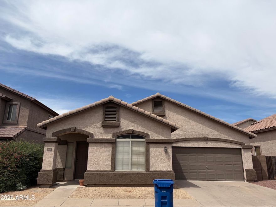 Priced to sell! Rare opportunity to own in Desert Heights community.  Home is priced to sell AS-IS and is priced well below market.   2 bed, 2 bath, 1,077 sq. ft. with 2 car garage and community pool.  Great location that's close to shopping and freeways.  Perfect starter home, snowbirds or rental.