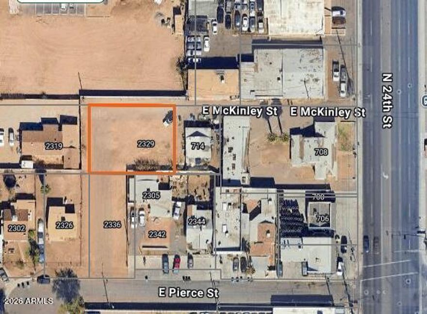 Vacant lot in Central Phoenix. 7.500 square feet. Zoned R-4 and R-5. Property sold as-is, where is. All facts and figures to be verified by buyer during the inspection period.