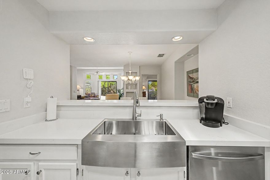 Looking to Downsize!! Here you go! Charming 2 bedroom + den, 2 bathroom home offering comfortable living space in desirable Fountain Hills. This well-maintained unit features an upgraded kitchen with modern finishes, providing both style and functionality. The flexible den space is ideal for a home office, guest area, or additional living space. Enjoy a low-maintenance lifestyle with convenient access to nearby shopping, dining, and outdoor recreation. Perfect for full-time living, a seasonal retreat, or investment opportunity. Did I mention it comes fully furnished, turn-key ready and NO HOA.