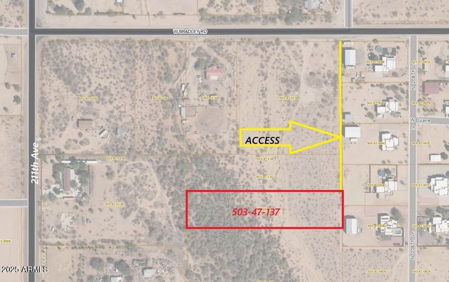 This is a 2 acre lot with water in Wittmann, near Grand Avenue with easy access and close to pavement, ready for your new site built home. There are many custom homes being built in the area, and the area is experiencing tremendous growth. New well will be installed by the seller, shared well (4 shares), so it is FHA compliant.