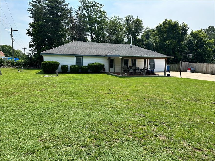 Don't miss out on this charming home on 1.76mol acres! Not only would you have a super cute home, but you can utilize the property for a business, homestead, potential building sites, RV space, etc. Home also has an additional bonus room that would be great for another bedroom, great room, homeschooling, or any other need you may have, and even has an attached office space. The 2 door shop is 20x22ft and creates a great opportunity for hobbies or business, with its own electric meter as well. There is also a RV  clean out near the septic system. Water faucets around the property are handy for picking a gardening spot you prefer. Covered brick patio in front is great for entertaining or enjoying the outdoors. Wood stove keeps the home warm in winter. Walk in pantry/laundry with storage space is great for any home chef or canner. Plenty of kitchen counter space too! The motorized gate adds to having your own privacy/security. Well sized rooms and storage throughout. Close to town while still enjoying country living.