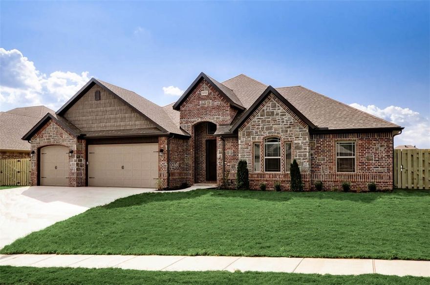 Beautiful 5 bedroom new construction home in a new subdivision! Granite counters, real hardwood floors, accent lighting in the kitchen, gas log fireplace inside and outside! Pictures are not of actual house, but similar plan and finish.
