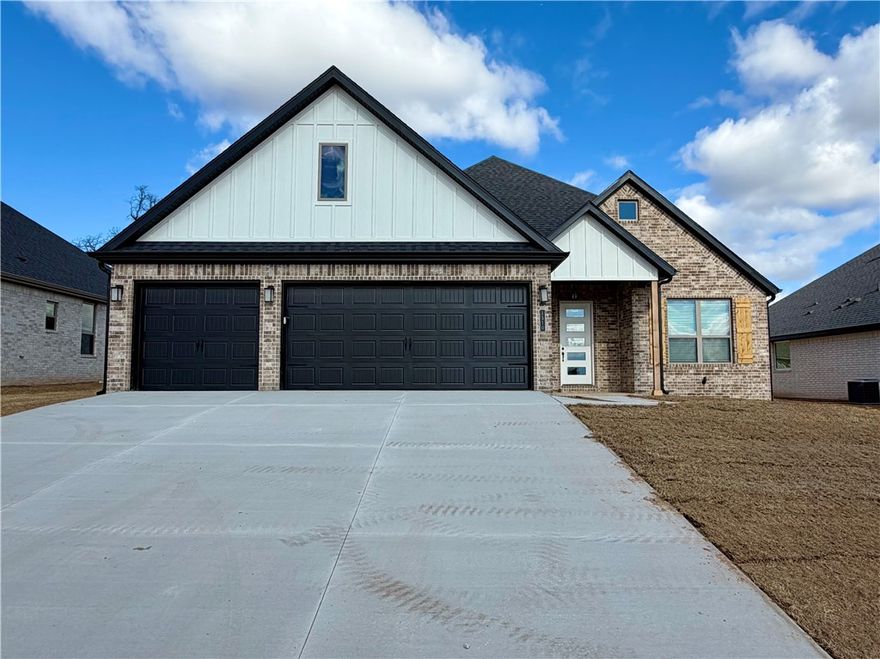 Welcome to Hillcrest, where suburban charm meets unbeatable convenience. Ideally located with quick access to I-49 and Northwest Arkansas’ most traveled routes, this community is served by exceptional schools and offers an easy commute to shopping, dining, and entertainment.The Hornbill floor plan features 2,310 sq ft of thoughtfully designed living space. Garage depths range from 20 to 24 feet, providing ample room for vehicles, storage, or hobbies.This two-story home offers an open-concept living, dining, and kitchen area, perfect for entertaining and everyday living. The kitchen is equipped with stainless steel appliances, a composite granite sink, and a push-button garbage disposal, combining style with functionality.The primary suite is conveniently connected to the utility room, adding everyday ease and efficiency. With spacious bedrooms, modern finishes, and a well-planned layout, this home delivers comfort, practicality, and quality craftsmanship throughout.