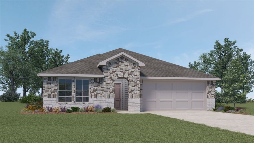 Lovely Lakeway Plan in Nature Walk, located in Springdale. These brand-new homes will be 4-sided Brick! Living room will showcase a beautiful and modern Electric Fireplace with Poplar Mantle. Homes will have LVP and Carpet. Kitchen will have 36-inch cabinets, lovely appliances and quartz countertops and tile backsplash. Ceiling fan in the living room. Primary bedroom has a fabulous en suite, dual sinks, with an oversized walk-in shower with tiled walls and elongated commode. LED lighting throughout. High efficiency AC with programmable Wi-Fi thermostat. Front, side and PARTIAL back sod only. Come find your dream home today! Taxes and Parcel TBD. Garage Door Opener!
