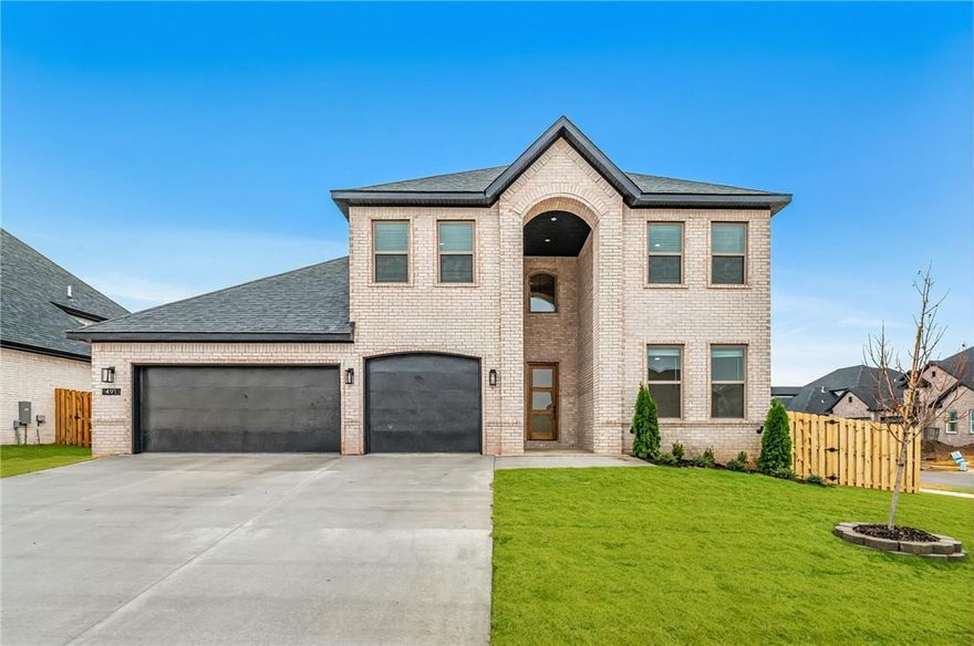 Builder is offering up to $10,000 toward closing costs, interest-rate buydown, or appliances with an acceptable offer! The brand-new Charleston plan is a showstopper loaded with upgrades. Perfectly positioned on a corner lot, this home welcomes you with a 2-story entryway filled with natural light and windows at every turn. Enjoy soaring vaulted ceilings and a floor-to-ceiling quartz-wrapped fireplace as the main focal point. The kitchen includes cabinets to the ceiling, walk-in pantry, quartz waterfall island, & elevated lighting. The primary suite features a soaking tub, dual vanities, 2 closets, & shower with rainfall head. The main level also offers a full bed & bath plus laundry. Upstairs provides two addl. beds, full bath, and a flex space ideal for a 2nd living area or office. Step outside to a covered back patio perfect for crisp mornings or golden hour, complete with gas stub for easy grill hookup. Storage lover's dream! Enjoy a community clubhouse & pool, pond with walking trails, and more in phase 2.