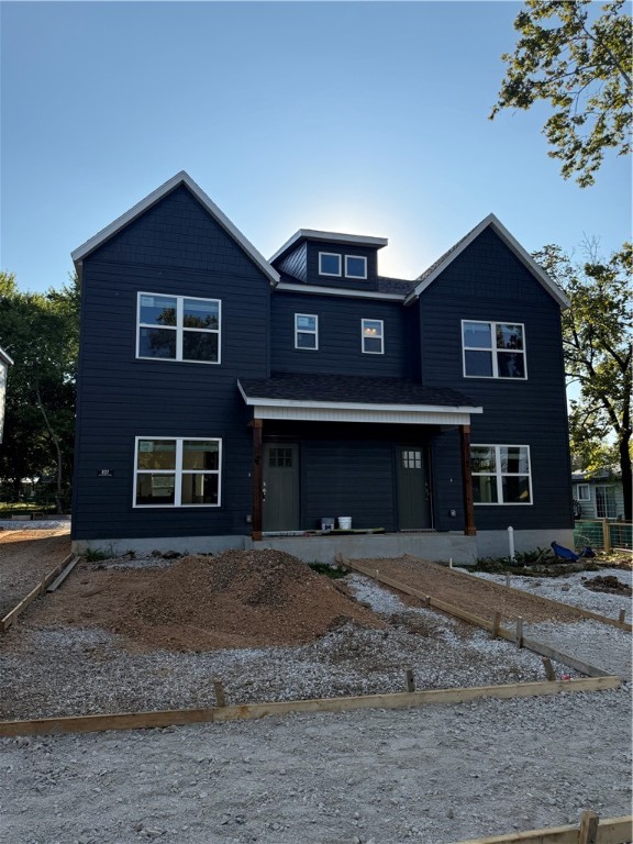 Fantastic new investment property in South Fayetteville. This 3 bedroom, 2.5 bath 1361 sqft/unit duplex is perfect for long term rental income. Featuring luxury vinyl plank flooring, quartz countertops, stainless steel appliances, and 2" faux wood blinds throughout. Units have an open living/kitchen/dining area with all bedrooms upstairs. Nice laundry room, lots of storage in kitchen, washer, dryer and refrigerator included.