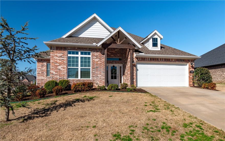 Amazing home in the highly sought-after Hughmount Village Subdivision! This beautifully designed home offers 3 spacious bedrooms, 2 full baths, and a large bonus room upstairs—perfect for a home office, game/media room, or extra living space. Enjoy luxury finishes including quartz countertops, light-colored hardwood floors, custom-built cabinets, a gas range, and a cozy gas fireplace. The impressive primary suite features a vaulted ceiling with decorative wood beams, creating a peaceful and inviting retreat. Step outside to a large back patio complete with a charming pergola—ideal for relaxing or entertaining. The neighborhood shines with a community pool, playground, abundant greenspace, and sidewalks throughout for easy strolls and everyday enjoyment. Don't miss this exceptional opportunity!