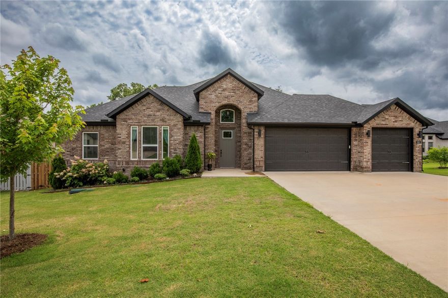 Welcome to your dream home in the desirable Elm Valley Subdivision! This spacious and beautifully designed 5-bedroom, 3 and a half bathroom semi-custom home offers the perfect blend of luxury, comfort, and modern convenience. Step inside to find 10’ ceilings, elegant crown molding throughout, and durable vinyl plank wood floors that set the tone for a refined yet functional living space. The open concept layout is ideal for entertaining, featuring a gourmet kitchen with granite countertops throughout, a new microwave, gas stove, and a walk-in pantry that makes hosting a breeze. Enjoy cozy evenings in either of the two gas fireplaces, or unwind in your luxurious master suite complete with a jetted tub and large walk-in closet. The split floor plan ensures privacy for all. Outdoor living is just as impressive with a gas hookup for grilling, TV setup option on the patio, and a spacious backyard. Located in a quiet, well-established neighborhood, this home checks every box for comfort, style, and practicality.