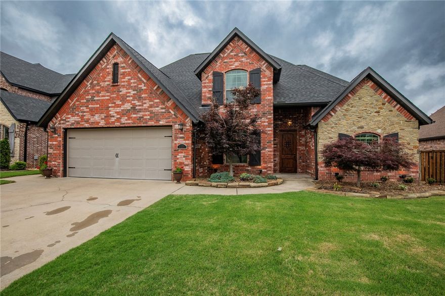 Unbeatable location near vibrant downtown Bentonville, Crystal Bridges, Momentary, Orchards Park, Wal-Mart HQ, biking trails, and more! Recently remodeled (see list attached) including paint, tiles, counter tops, kitchen sink & disposal, appliances, paint (including cabinets), & more. New roof, gutters, & vents in April 2024. New upstairs HVAC system in 22'. Programable Halo led lights. Great 4 bedroom home plus office, formal dining, second living area, and 3.5 baths. Extensive trim work in foyer. Vaulted living ceilings. Kitchen recently remodeled. Three spacious bedrooms upstairs with living area and two full baths. Back patio - Gable roof/cover and patio extension added in 2022. Includes new outdoor kitchen with built in grill on natural gas and drop-in for Green Egg. Backyard trees added last year for privacy. Central Vac and Irrigation system. 6 Person tornado shelter in garage.  This home is gem in the thriving downtown Bentonville area!