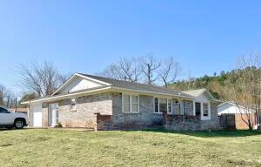 3 Bedrooms, 2 Full baths located on a Corner Lot. Large bonus room. Many updates in this home.  Stainless steel appliances. Great neighborhood within walking distance to the Dardanelle Rock. Covered patio, Storage shed and a fenced backyard.