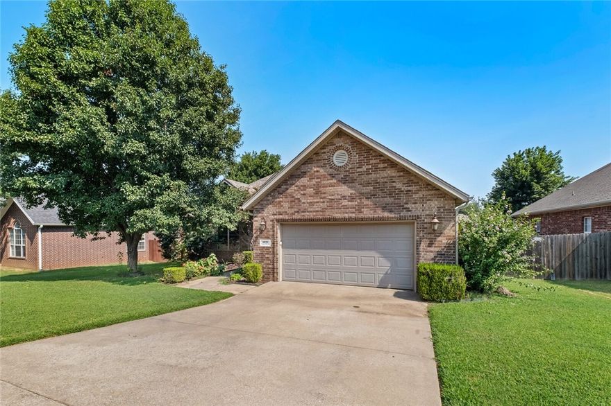 Welcome to the community of Bridgeport! Where modern comfort meets timeless Fayetteville charm! Step inside and fall in love with this beautifully updated, move-in-ready home boasting over $100K in thoughtful upgrades. Every detail shines, from the 2020 roof and Energy Star windows to the 2023 whole-home LVP flooring, cordless blinds, and freshly painted interiors. The bright open layout highlights designer finishes, vaulted ceilings, and a seamless flow from living to dining to the modern kitchen with quartz counters, stainless appliances, and a large island. Enjoy morning coffee or evening gatherings on the reworked deck overlooking your private backyard. With top-rated Holcomb Elementary nearby and quick access to I-49 and the University of Arkansas, convenience meets community. With motivated sellers and a $3,500 lender credit available with our preferred lender, this Bridgeport beauty is ready to welcome you home! Schedule your showing today!