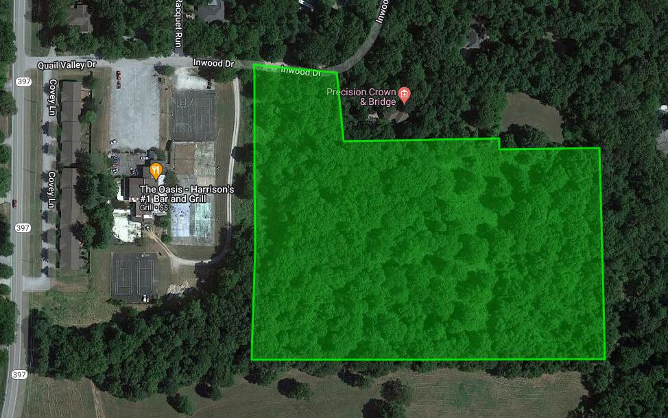 9.94 wooded acres, just minutes from Downtown Harrison, AR. Level to rolling wooded lot, on Inwood Dr. Harrison, AR.