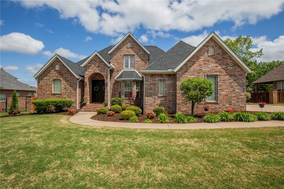 There's not many opportunities to check every box on your home search but this one will check every one. Just under 3600 sq ft with 5 bedrooms with walk-in closets in each one, 4.5 baths with a great layout. 2 bedrooms down stairs, 3 beds up with a landing bonus space, 2.5 baths down, 2 up. 3 car side load garage. 2 livingrooms, magazine worthy primary bathroom with custom tiled shower, tub, and sauna built in with a huge closet. Heated salt water pool! New roof in April 2024 with the first UHDZ dual shadow shingle installed in NWA and new hvac in 2019. You can't beat this location. Close to bike/walking trails and the community has a pool, playgound, tennis and basketball courts! You're minutes to all the restaurants and popular venues in the area and close to i49. Zoned for Darr Elementary, Elmwood Middle, and Rogers High. It's time to make this yours!