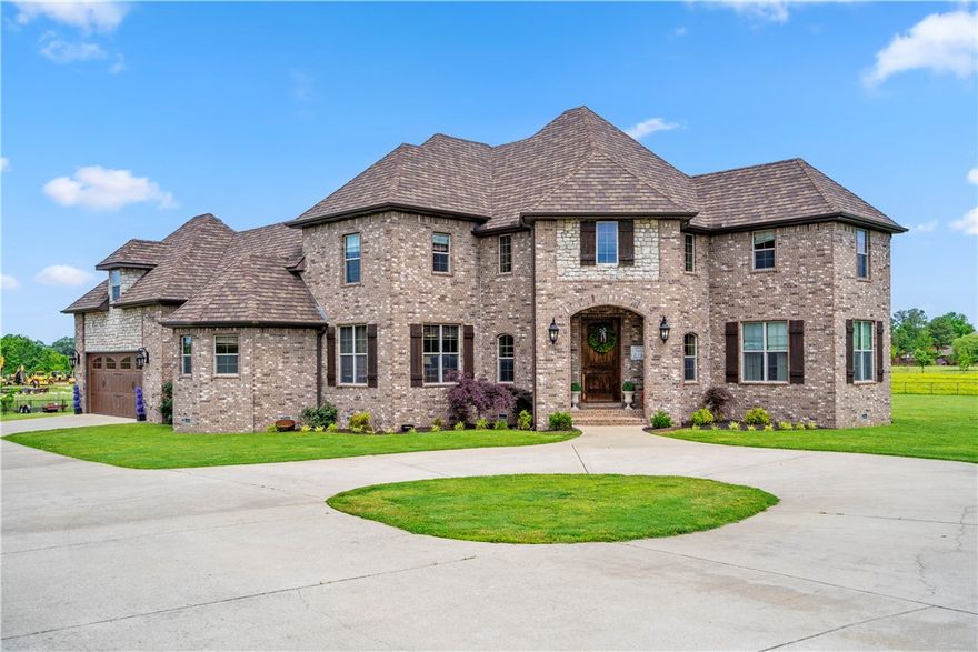 Welcome to your dream home, situated on 5 beautifully maintained acres in a rapidly growing area, offering the perfect blend of comfort and functionality! Step inside the main home and you'll find generous living spaces, a fully equipped home theater for movie nights, and ample bedrooms to accommodate the whole family. Storage will never be a concern with extensive built-in solutions throughout the home—thoughtfully designed to keep everything organized and within reach .Outdoors, enjoy your own private oasis with an in-ground pool—ideal for relaxing or entertaining. The property also includes a separate, fully finished shop, complete with its own kitchen and bathroom, making it a versatile space for hobbies, guests, or even a private office. Animal lovers will appreciate the dedicated dog run and horse barn, offering comfortable accommodations for your four-legged family members. With room to roam and grow, this property is a rare find that combines country charm with modern convenience!