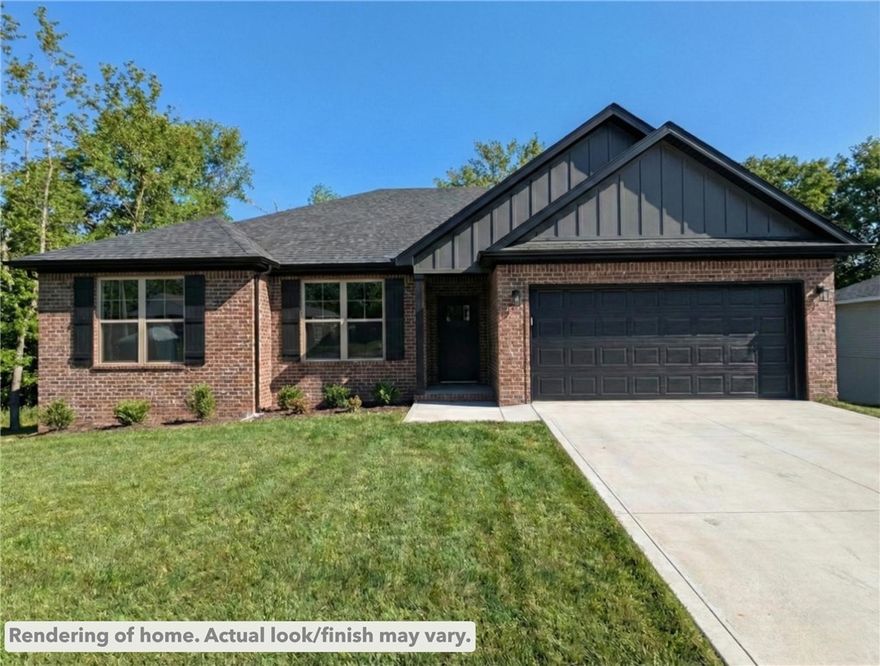 Welcome To Your Next Home! This Brick-Front Beauty Is Like Finding The Last Piece Of Pizza In The Box—Absolute Win! We’re Kicking Things Off With Preferred Lender Rates As Low As 4.875%, Which Is Basically A Love Letter To Your Bank Account. This House Is Built Right With An Upgraded Moisture Barrier To Keep Everything Ship-Shape. Inside, The 9-Foot Ceilings And Vaulted Living Room With Fancy Beams Give You All The Main Character Energy You Deserve. The Kitchen Is Ready For Your Masterchef Era With Custom Cabinets, Quartz Or Granite Counters, And A Bar-Top Island Perfect For Cereal Or Champagne. The Primary Suite Is A Total Vibe With A Tile Shower And Massive Closet. Located In Gravette Schools With Quick Access To I49, You’re Ready To Roll By Mid-March. Still Time To Pick Your Favorites! Grab This Solid Win Before Someone Else Beats You To The Punch! *Deeded As 2 Bed Septic. 3rd Room To Be Considered Office/Bonus Or Other Non-Sleeping Room. Signed Acknowledgment Of Such Required.