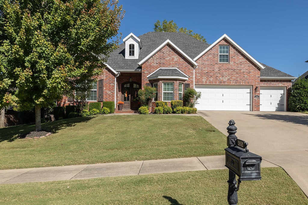Welcome to East Fayetteville's coveted Stone Mountain neighborhood.  This beautifully maintained 4 bedroom, 4 bath, 3,658sqft home boasts a living room, kitchen, primary suite, office and guest bedroom on the main level, plus 2 bedrooms and a massive bonus room on the second level.  An open floor plan perfect for entertaining, a large eat-in kitchen which flows seamlessly into the expansive living area filled with natural light.  Large primary suite with reading nook, dual vanities, custom tile shower, jacuzzi and big walk-in-closet. Enjoy the convenience of a three-car garage and the luxury of a cover patio overlooking a secluded backyard ā an ideal retreat.