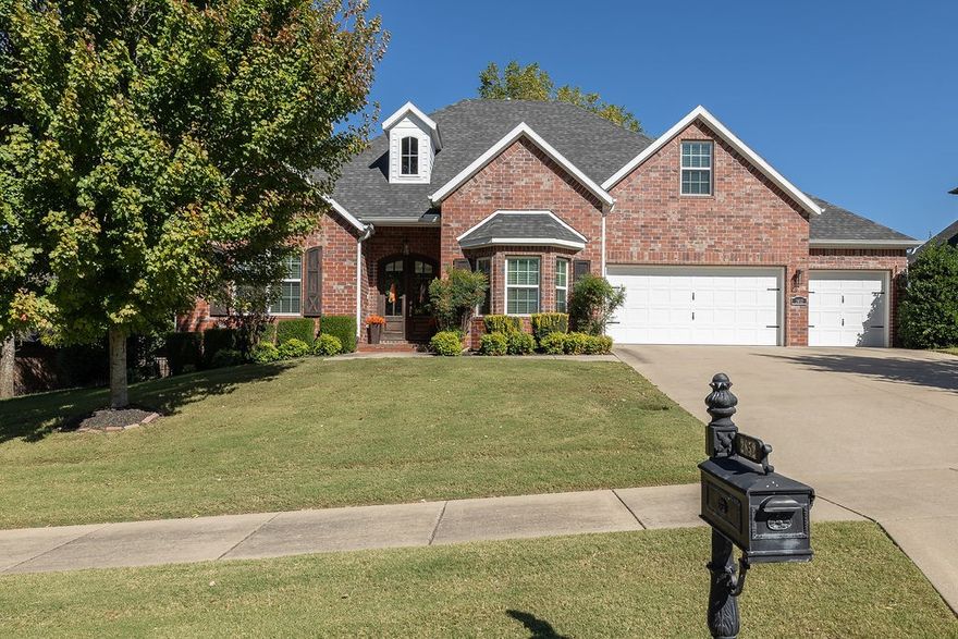 Welcome to East Fayetteville's coveted Stone Mountain neighborhood.  This beautifully maintained 4 bedroom, 4 bath, 3,658sqft home boasts a living room, kitchen, primary suite, office and guest bedroom on the main level, plus 2 bedrooms and a massive bonus room on the second level.  An open floor plan perfect for entertaining, a large eat-in kitchen which flows seamlessly into the expansive living area filled with natural light.  Large primary suite with reading nook, dual vanities, custom tile shower, jacuzzi and big walk-in-closet. Enjoy the convenience of a three-car garage and the luxury of a cover patio overlooking a secluded backyard ā an ideal retreat.