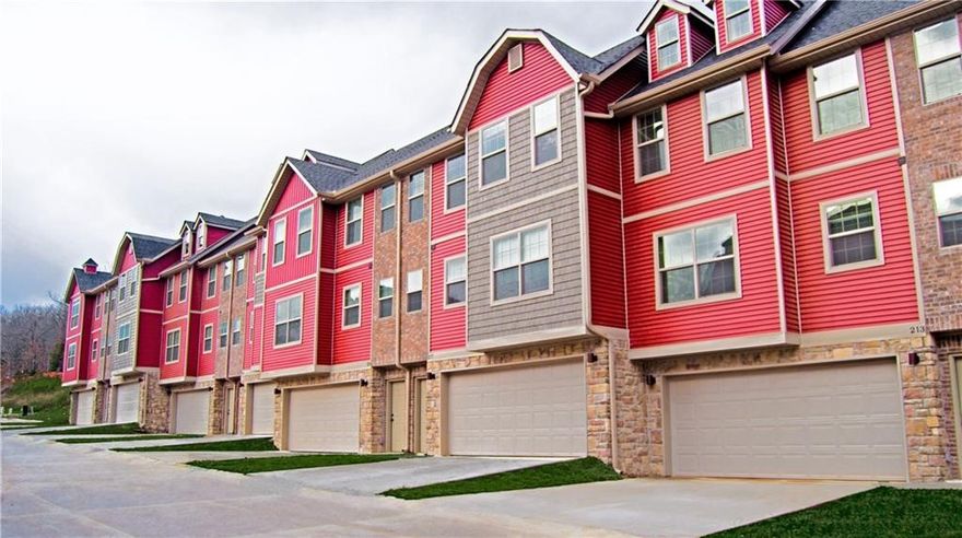Located near the University of Arkansas, I-49, and Centennial Park! Three story townhome with 2 car garage; second floor includes, living room, dining room and kitchen with stainless appliances including refrigerator, island, and pantry. Nice walk out patio off kitchen. Third floor includes 2 bedrooms, 2 bathrooms, and washer/dryer. Photos may be of a similar unit and are representative of the layout and finishes in the unit. No showings until after June 1. Available for move in mid-June. Similar unit available for showings now.