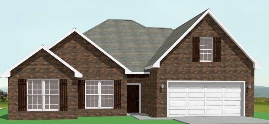 Beautiful New 4 bdr/2bath all Brick home currently being built -split plan w/ gas fireplace-crown molding in liv & mst bdr- LVP in living room, carpet in all bedrooms-ceramic tile in all wet areas-great kitchen with pantry-stainless steel appliances-gas range-Mst bth w/whirlpool tub and shower-Garage door opener & key pad entry-pull down attic storage-Energy Efficient-Covered Patio, Full Fence. Corner lot!