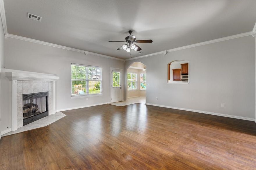 Situated on a corner lot in the sought-after Windwood Subdivision, this all-brick home offers comfort and convenience in the heart of Bentonville’s top-rated school district. Inside, enjoy fresh paint and updated wood laminate and tile flooring throughout—no carpet! The spacious formal dining room is ideal for entertaining, while the primary suite features dual closets and an oversized ensuite with double vanities. Outside, enjoy a fully fenced backyard equipped with fruit trees, raised garden beds, and an 8x10 storage shed. Relax on the West-facing back porch with your morning coffee. Just minutes from the Walmart Home Office, Osage Park, Coler Mountain Bike Preserve, Crystal Bridges, and downtown Bentonville, this home offers easy access to the city’s renowned trails, arts scene, and thriving culinary culture. Experience the best of Northwest Arkansas living in this well-maintained home. Paint credit of $2,000 with acceptable offer!