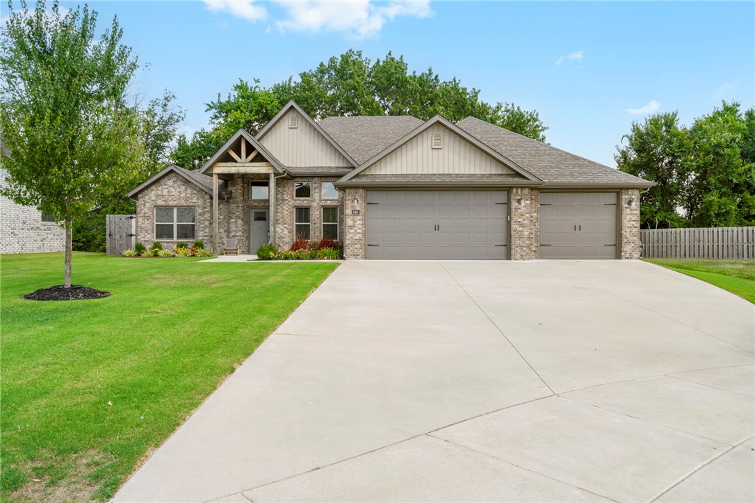 This beautiful, spacious 4-bedroom, 2.5-bath brick home offers the perfect blend of comfort, convenience, and charm. It is located in the Farmington School District, minutes to the I-49 corridor, less than 15 minutes from the University of Arkansas and just minutes to shopping, dining, and everyday conveniences. Step inside to find generous living spaces, beautifully designed for both relaxation and entertaining. The large kitchen offers plenty of storage and counter space, while the inviting living area is perfect for family gatherings. The primary suite provides a private retreat with its own ensuite bath. Out back, mature trees create a shady, peaceful oasis, complemented by a beautifully landscaped yard and a 6-foot cedar privacy fenceāideal for backyard barbecues, playtime, or simply unwinding after a long day. If you've been looking for a spacious home in a prime location with a welcoming neighborhood feel, this is the one!