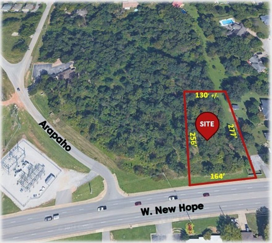 Positioned in one of the most strategic growth corridors of Rogers, this ±0.92-acre commercial parcel offers an exceptional opportunity for business development in a high-visibility, high-traffic location. Approximately 164 feet of frontage along W. New Hope Road and a daily traffic count of over 23,500 vehicles, the site provides outstanding exposure for a wide range of commercial uses. Zoned T4.2, the property allows for flexible development potential. All city utilities available to the site. Convenient location—just one mile east of I-49—ensures seamless accessibility for both local and regional traffic. Surrounded by thriving commercial activity, the property is only minutes from Pinnacle Hills Promenade, placing it near premier retail, dining, recreation, and professional offices as well as Mercy Hospital. Prime positioning makes it ideal for retail, office, or service development. Rare opportunity to secure a highly visible and well-located commercial site in NWA.