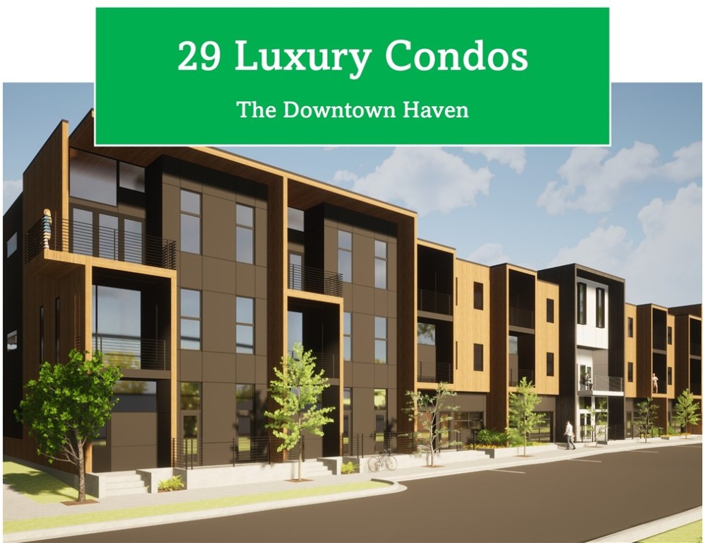 LUXURY CONDO LIVING IN THE HEART OF BENTONVILLE - WELCOME TO THE DOWNTOWN HAVEN. Perfectly positioned between the new Walmart Campus and the vibrant Downtown Bentonville Square, The Downtown Haven offers unmatched access to cultural hotspots. This is urban living redefined. This exclusive community features 29 luxury residences. Unit 104 – The Basquiat Flat, is named in tribute to legendary artist Jean-Michel Basquiat—whose work is prominently featured at nearby Crystal Bridges—this ground-level unit channels a bold, industrial vibe with an artistic edge. A unique glass-paneled overhead door opens directly onto your private patio, blurring the lines between indoor inspiration and outdoor ambiance. The primary suite features a 7'x6' walk-in closet. The one bedroom also boast a flex space perfect for an work-at-home office. Whether you're an art lover, cyclist, entrepreneur, or someone who simply craves modern comfort in a walkable neighborhood—this is your Bentonville basecamp.