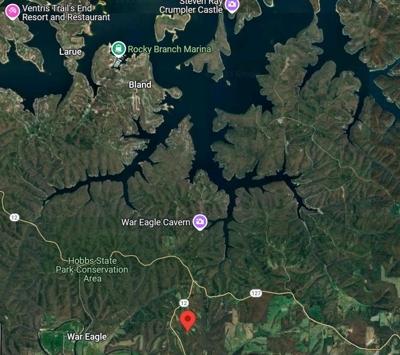 4 acre lot available for sale. Near Beaver Lake, War Eagle, and Hobbs State Park.