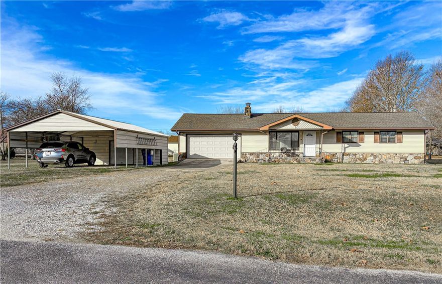 3 Bed, 2 Bath, Bergman School district, and a large level lot! This well maintained home has had many updates throughout, has a two-car garage, two-car carport with storage, covered deck and a low maintenance exterior. Make your appointment before it's gone!