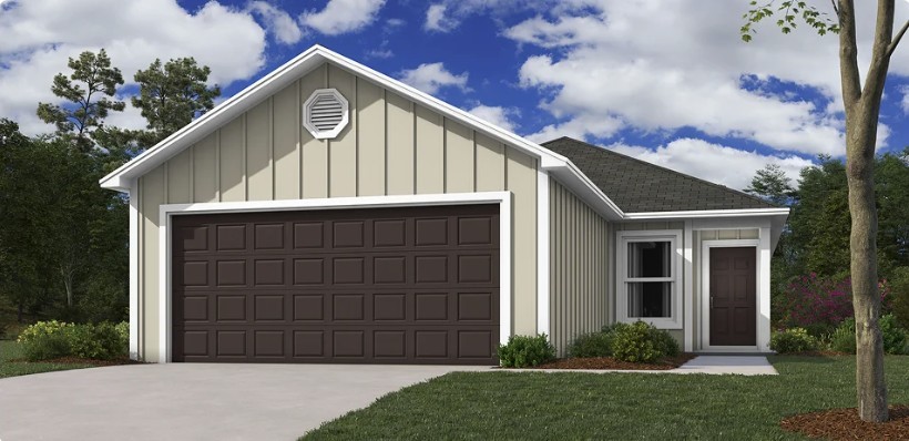 The Cooper, a beautifully designed new construction home offering 3 bedrooms, 2 bathrooms, and 1,248 square feet of thoughtfully crafted living space. Perfect for first-time homeowners, growing families, or those looking to downsize without compromise, this single-level home blends functionality with modern charm. Step inside to an open-concept layout that seamlessly connects the living, dining, and kitchen areas, ideal for entertaining or relaxing in everyday comfort. The kitchen features sleek cabinetry, energy-efficient appliances, and a central island perfect for meals or casual conversation. The primary suite is tucked away for privacy and includes a walk-in closet and an en-suite bathroom. 2 additional bedrooms and a second full bath provide flexibility for family, guests, or a home office. Energy-efficient systems, modern fixtures, and quality materials throughout ensure peace of mind and lasting value. Outside, enjoy a covered entry, attached garage, and a backyard space ready for your personal touch.